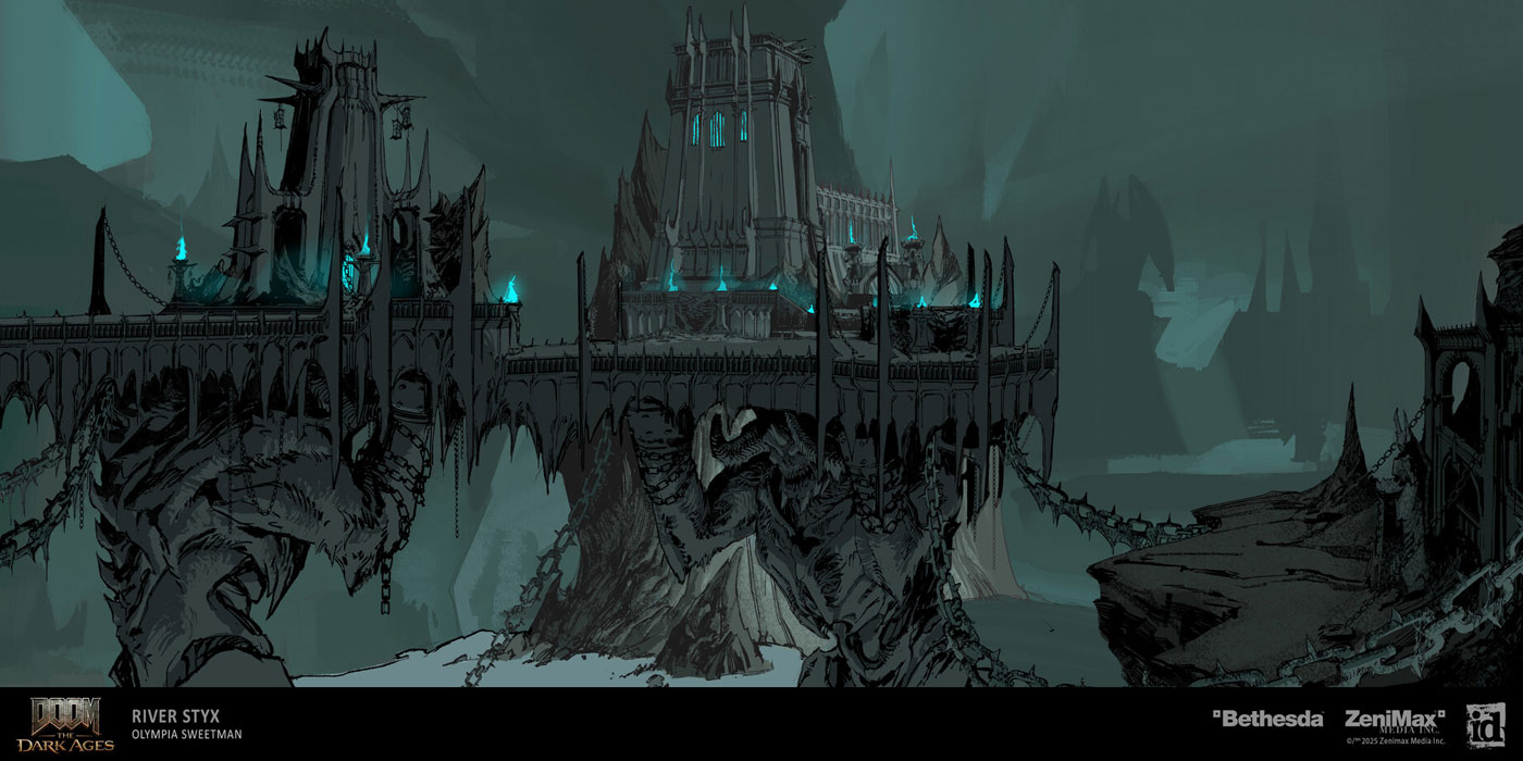 River Styx Concept Art from Doom: The Dark Ages