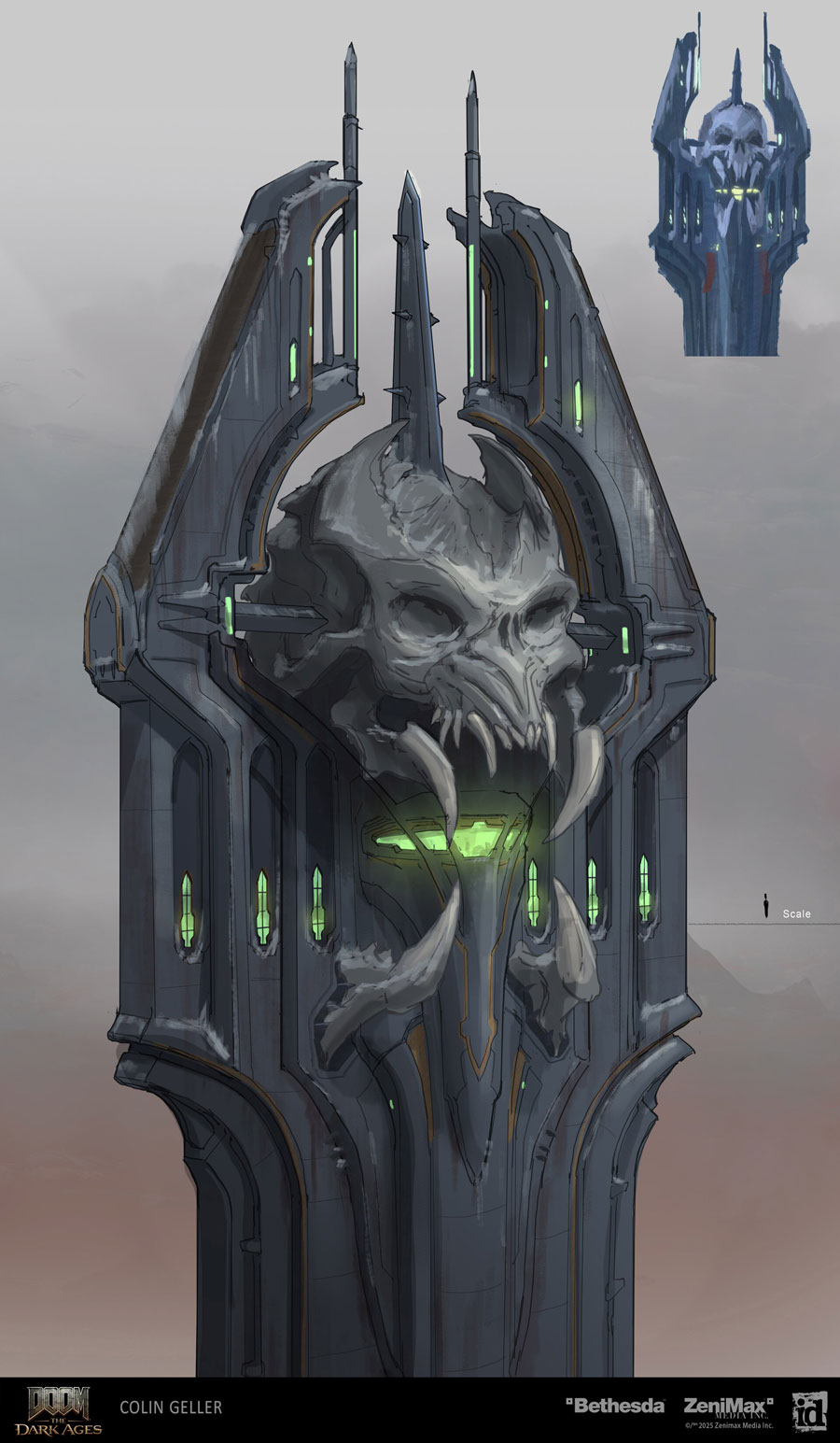 Sentinel Barracks Top Art from Doom: The Dark Ages