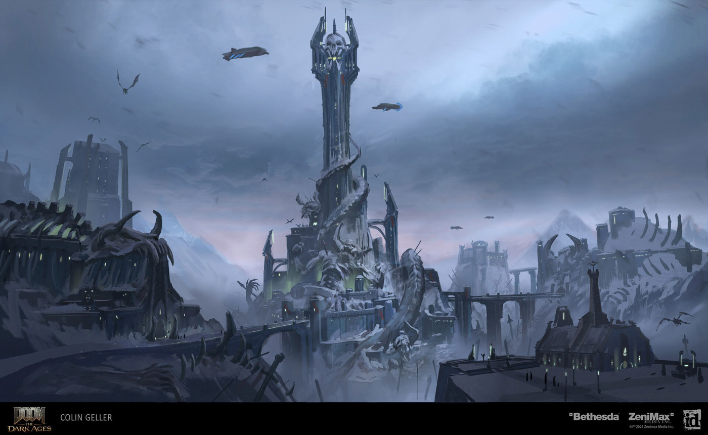 Sentinel Barracks Art from Doom: The Dark Ages