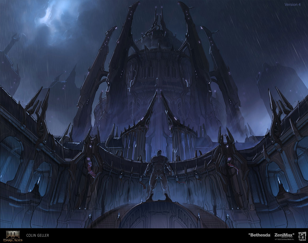 Sentinel Siege Tower Lookdev Art from Doom: The Dark Ages