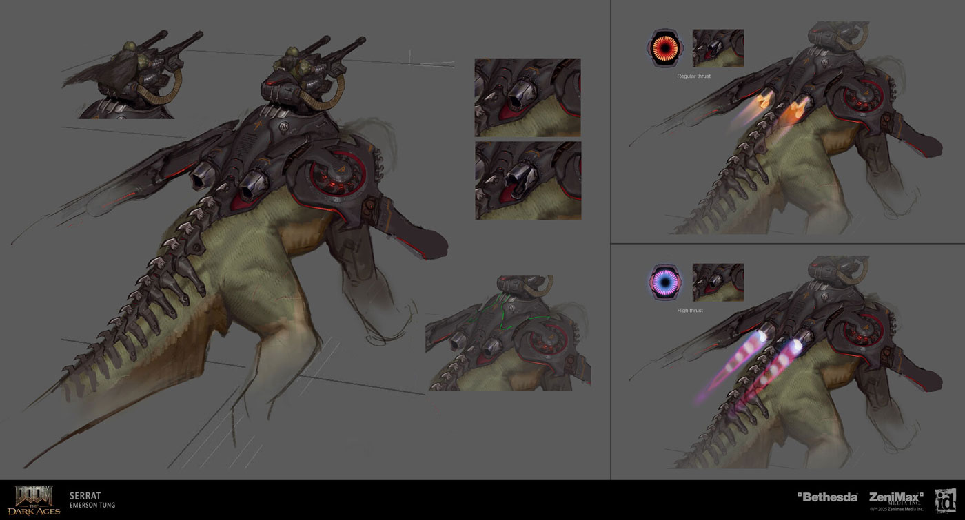 Serrat Concept Art from Doom: The Dark Ages
