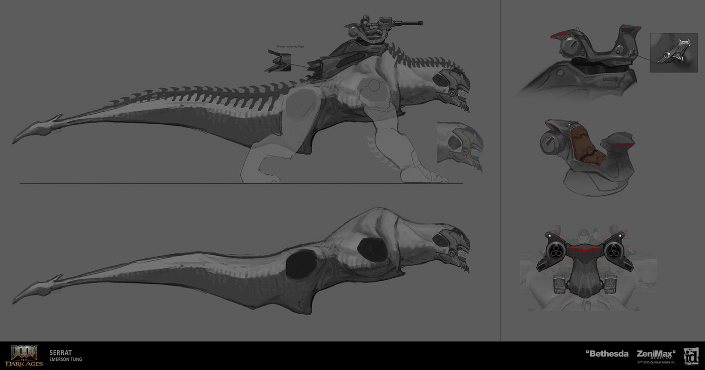 Serrat Concept Artwork from Doom: The Dark Ages