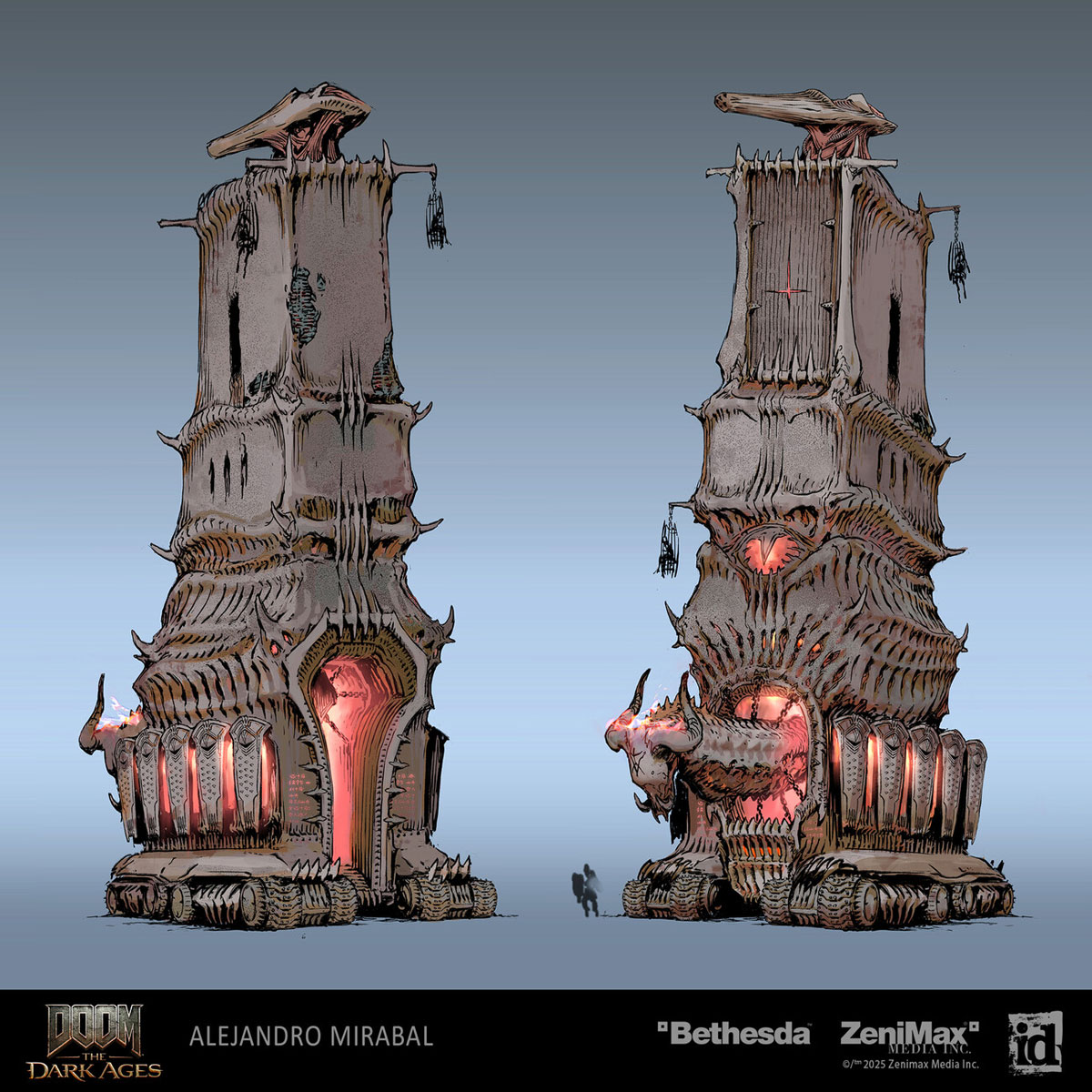 Siege Tower Art from Doom: The Dark Ages