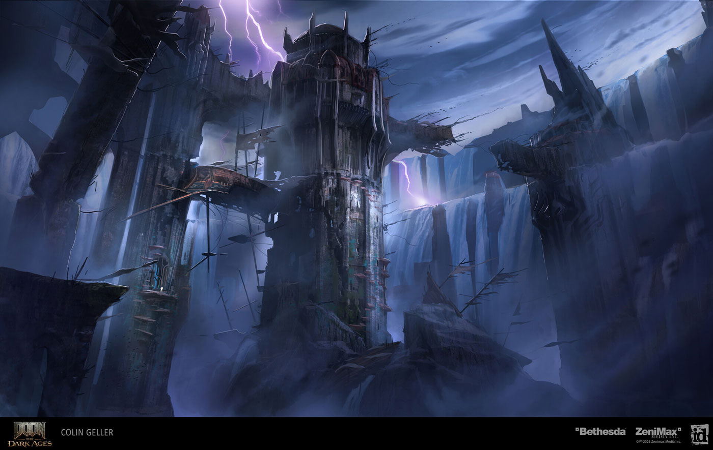 Spire of Nerathul Lookdev Art from Doom: The Dark Ages