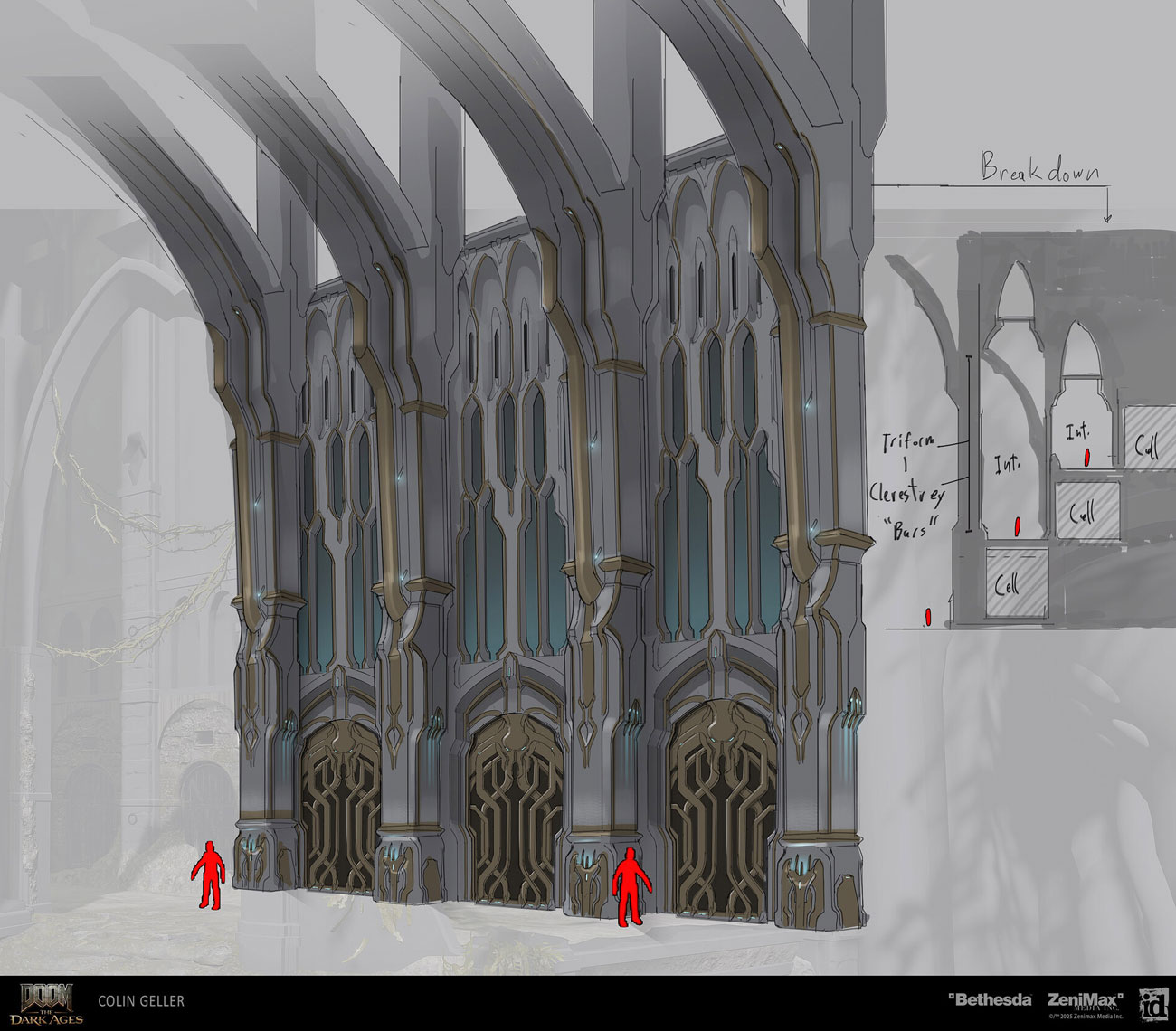 Spire of Nerathul Prison Wall Art from Doom: The Dark Ages