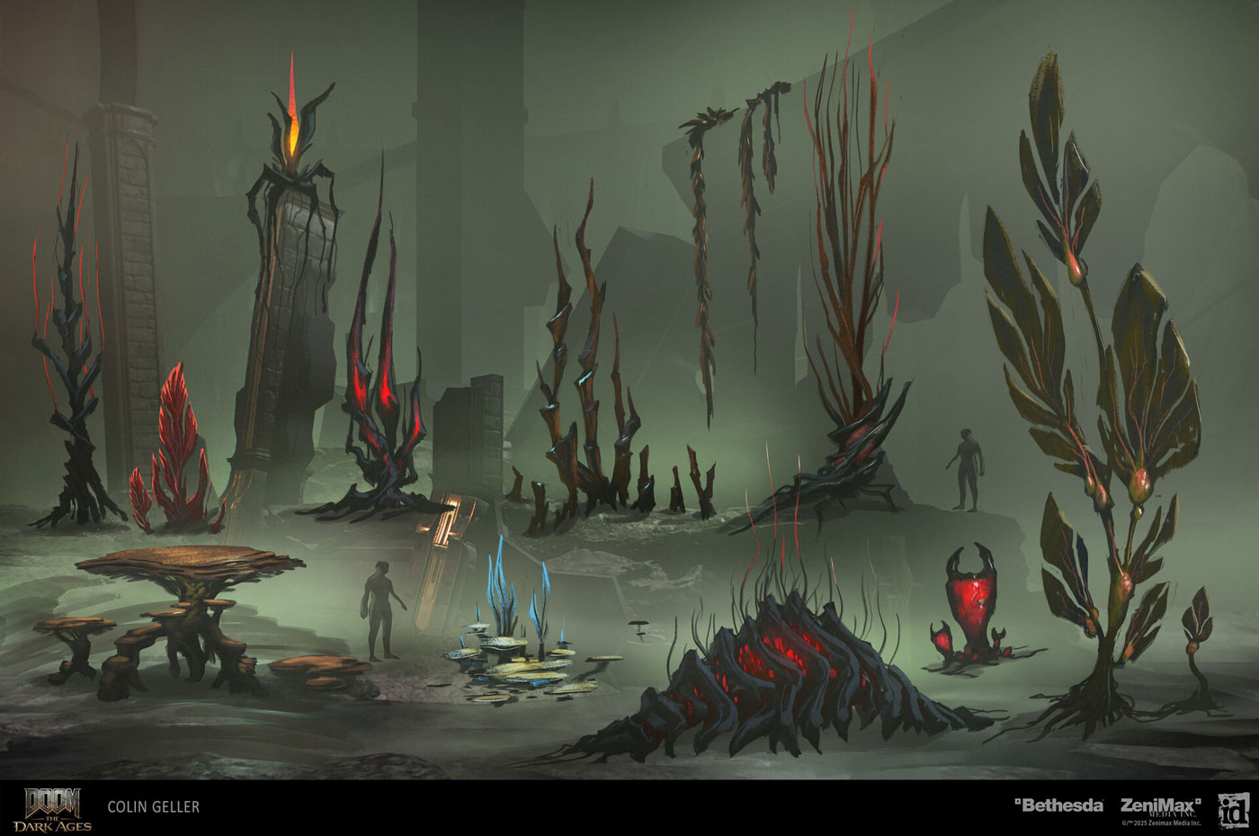 Sub Aquatic Plant Life Art from Doom: The Dark Ages