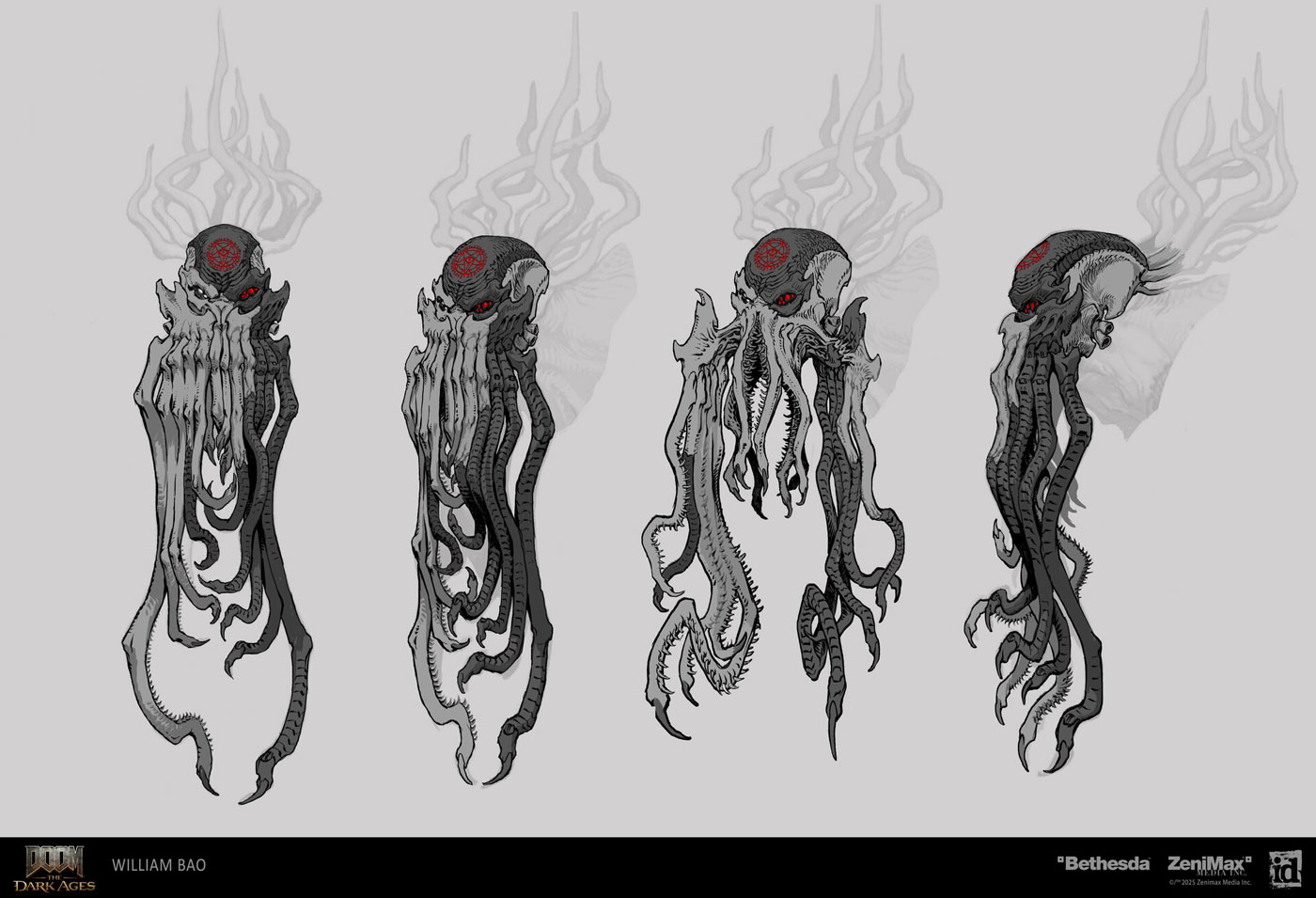 The Old One Face Art from Doom: The Dark Ages
