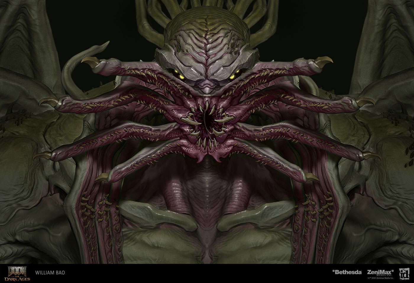 The Old One Mouth Art from Doom: The Dark Ages