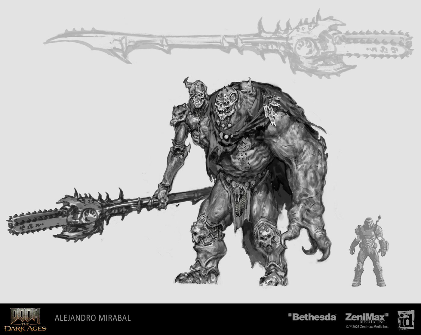 Three Brothers Concept Artwork from Doom: The Dark Ages