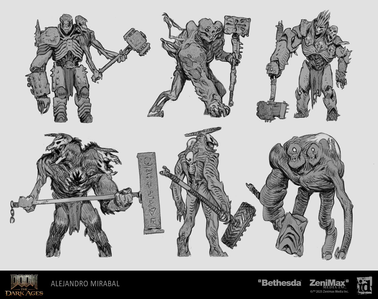 Three Brothers Ideation from Doom: The Dark Ages