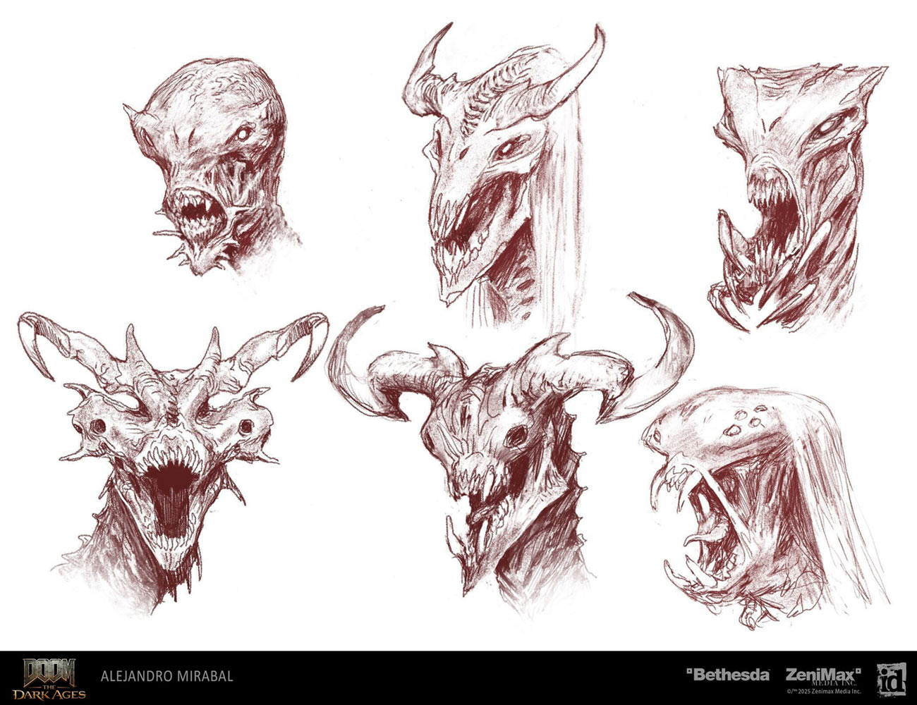 Vagary Face Sketches from Doom: The Dark Ages