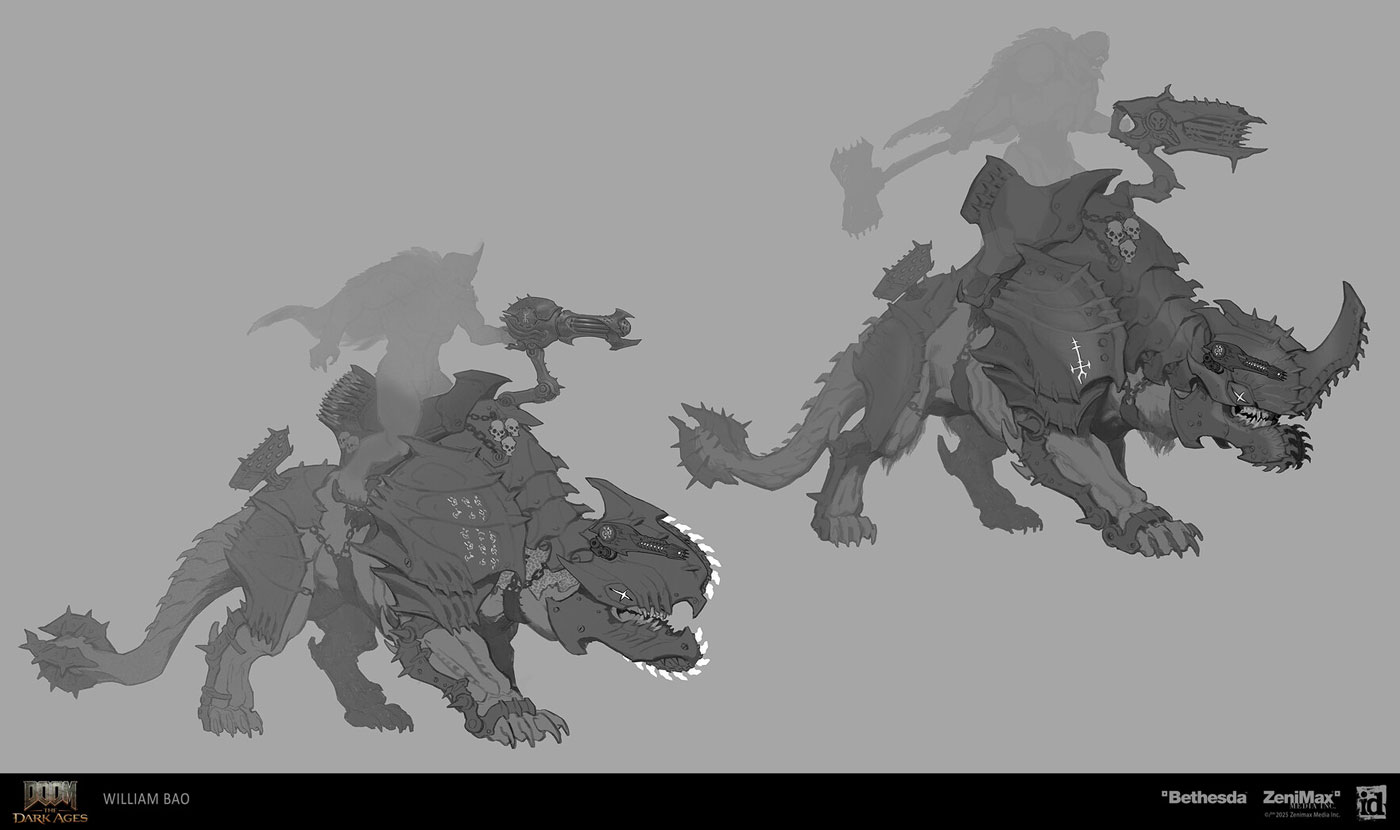 Warbeast Concepts from Doom: The Dark Ages