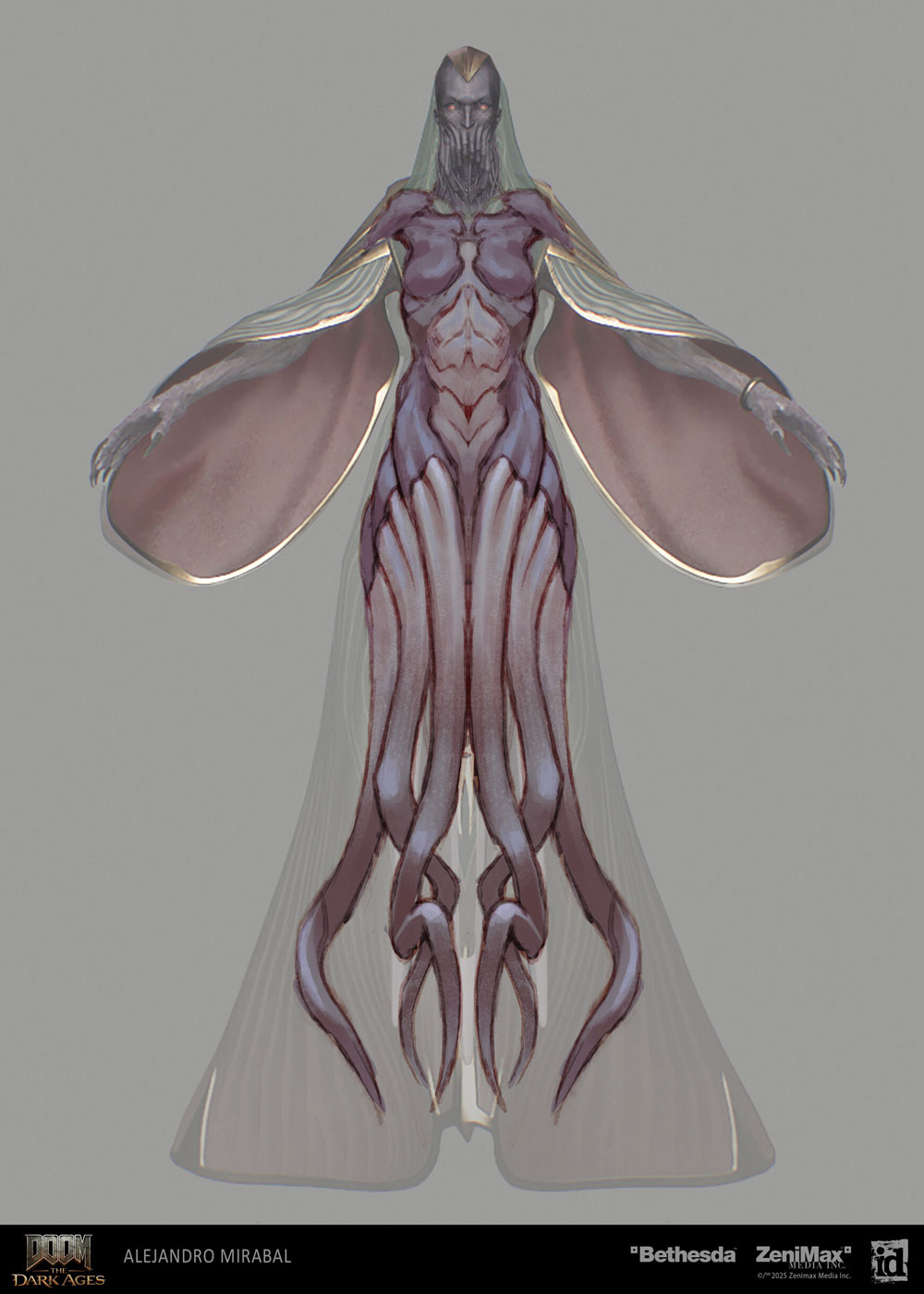 Witch Anatomy Art from Doom: The Dark Ages