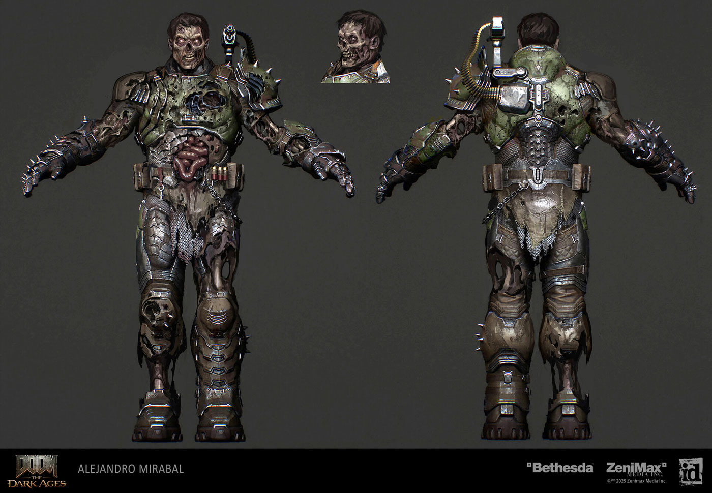 Zombie Slayer Art from Doom: The Dark Ages
