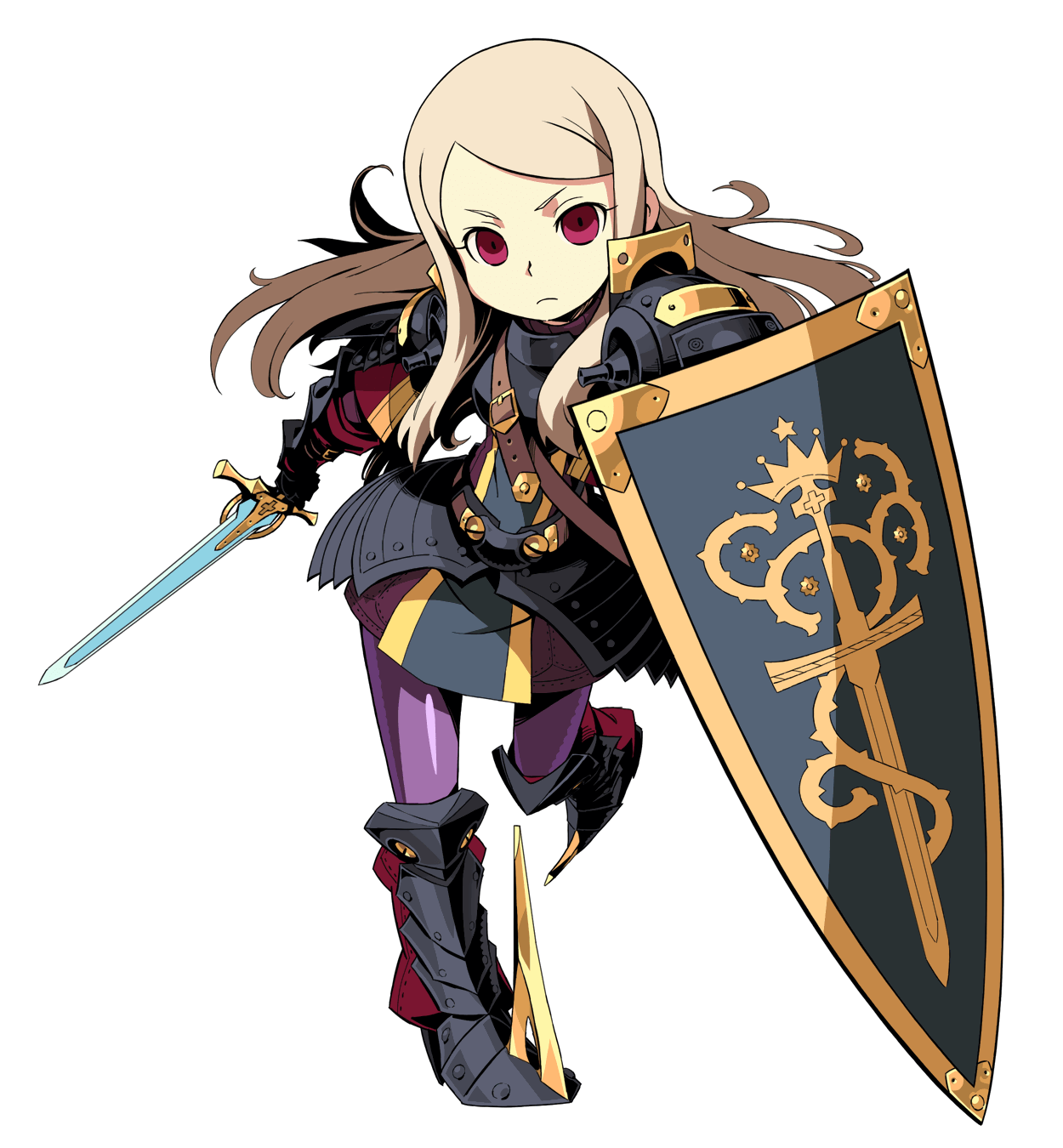 Protector Female (Alt Color) Art from Etrian Mystery Dungeon