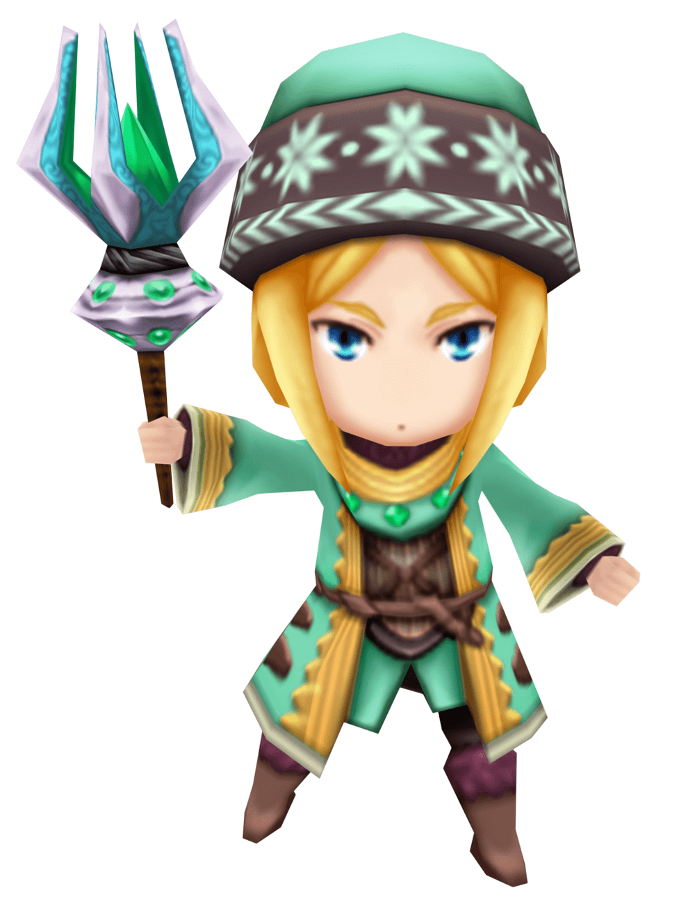 Runemaster Male Render from Etrian Mystery Dungeon