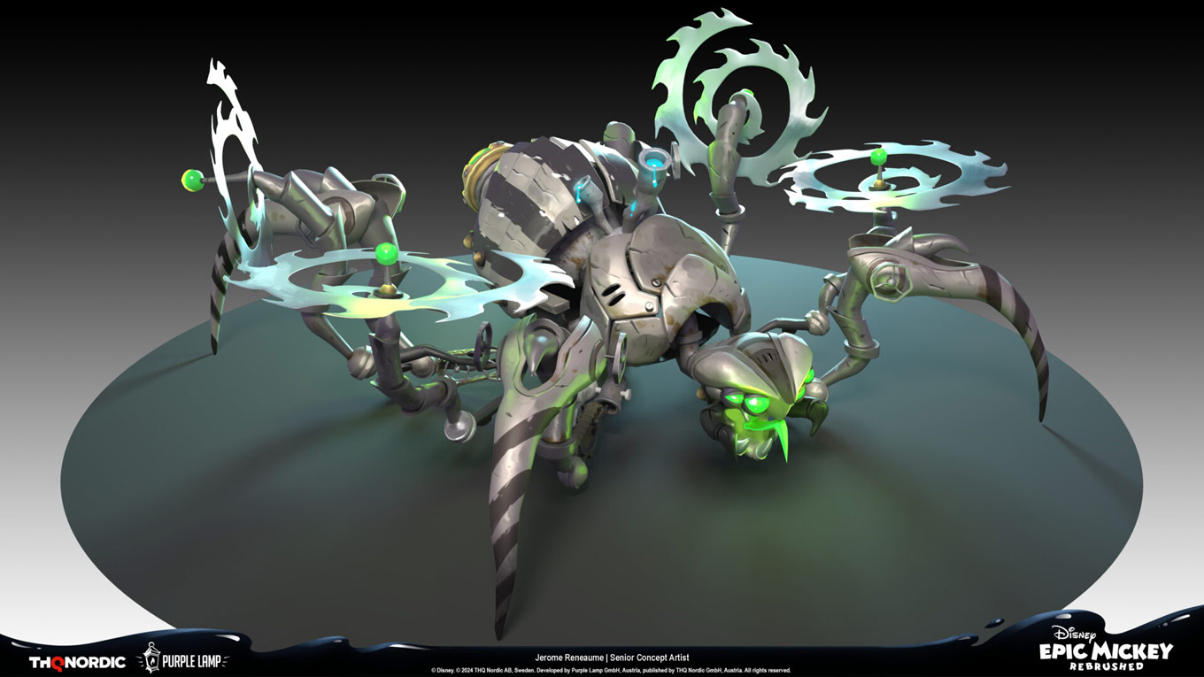 Beetleworx Spinner Art from Epic Mickey: Rebrushed