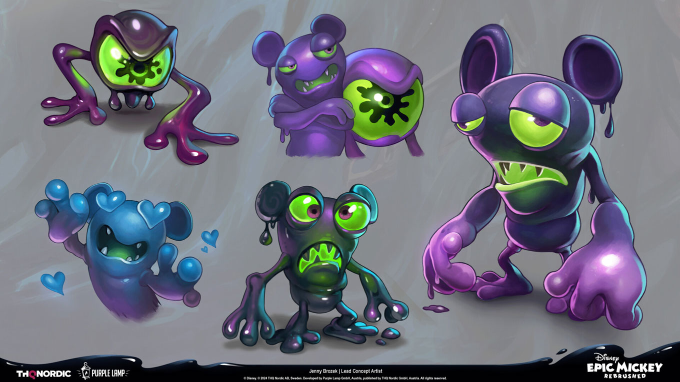 Blotling Seers Art from Epic Mickey: Rebrushed