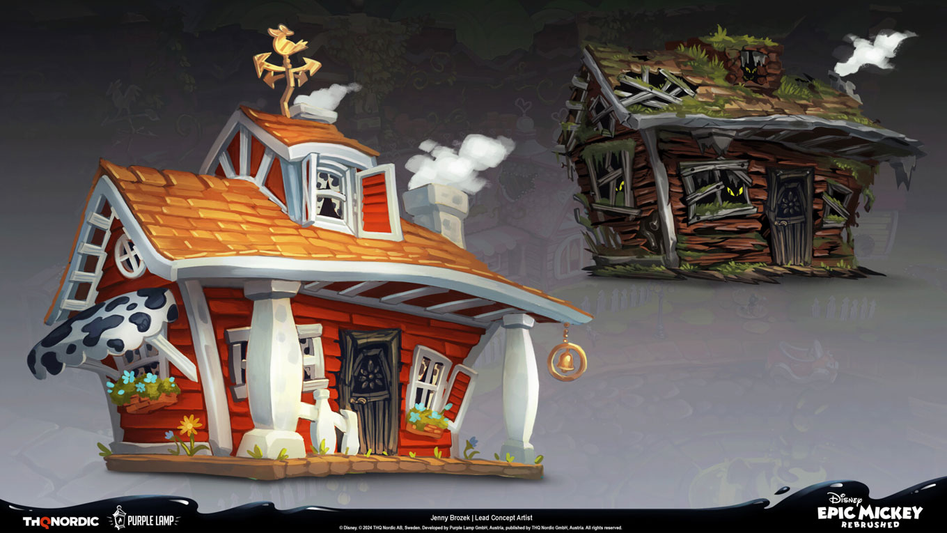 Clarabelle's House Art from Epic Mickey: Rebrushed