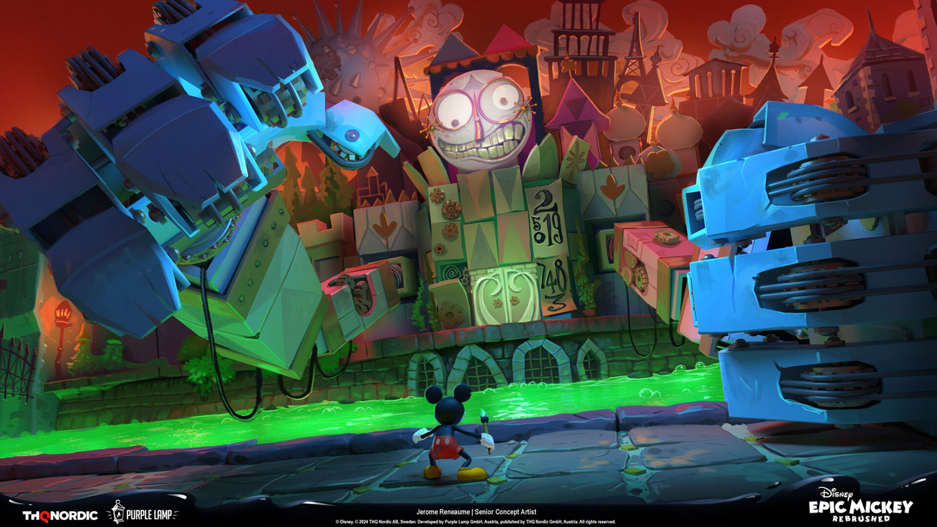 Clock Tower Boss Art from Epic Mickey: Rebrushed