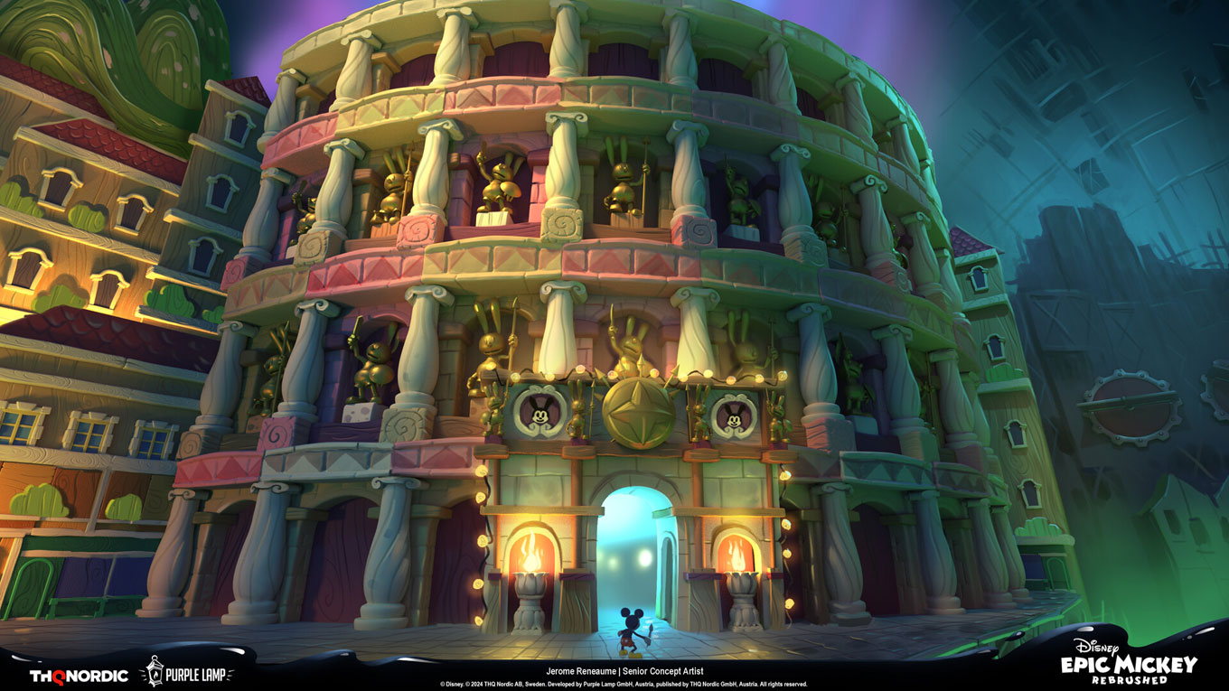 Colosseum Art from Epic Mickey: Rebrushed