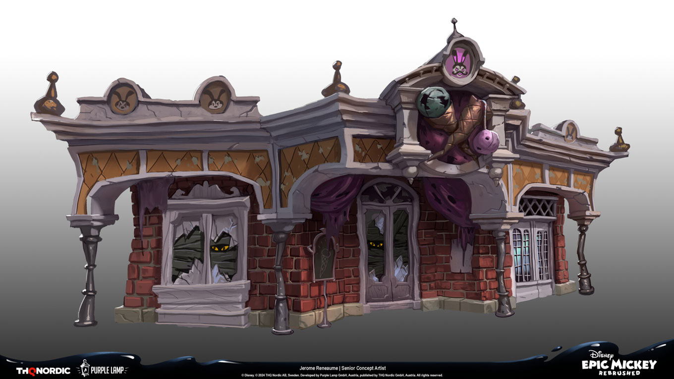 Ice Cream Parlor Art from Epic Mickey: Rebrushed