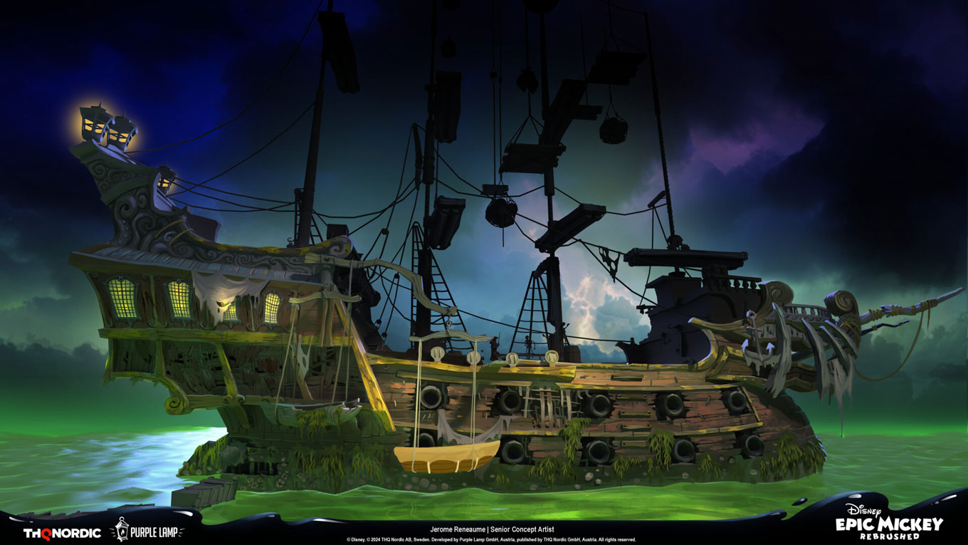 Jolly Roger Art from Epic Mickey: Rebrushed
