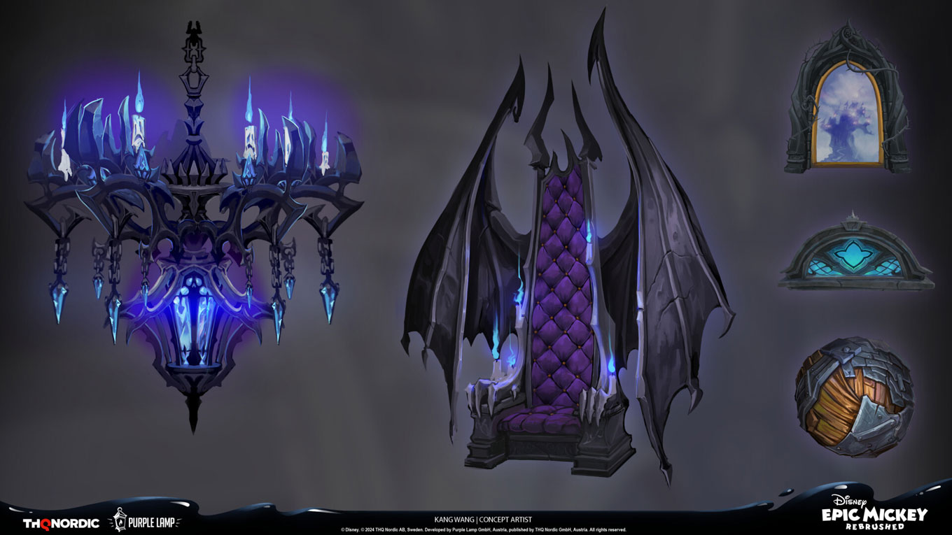 Lonesome Manor Props Art from Epic Mickey: Rebrushed