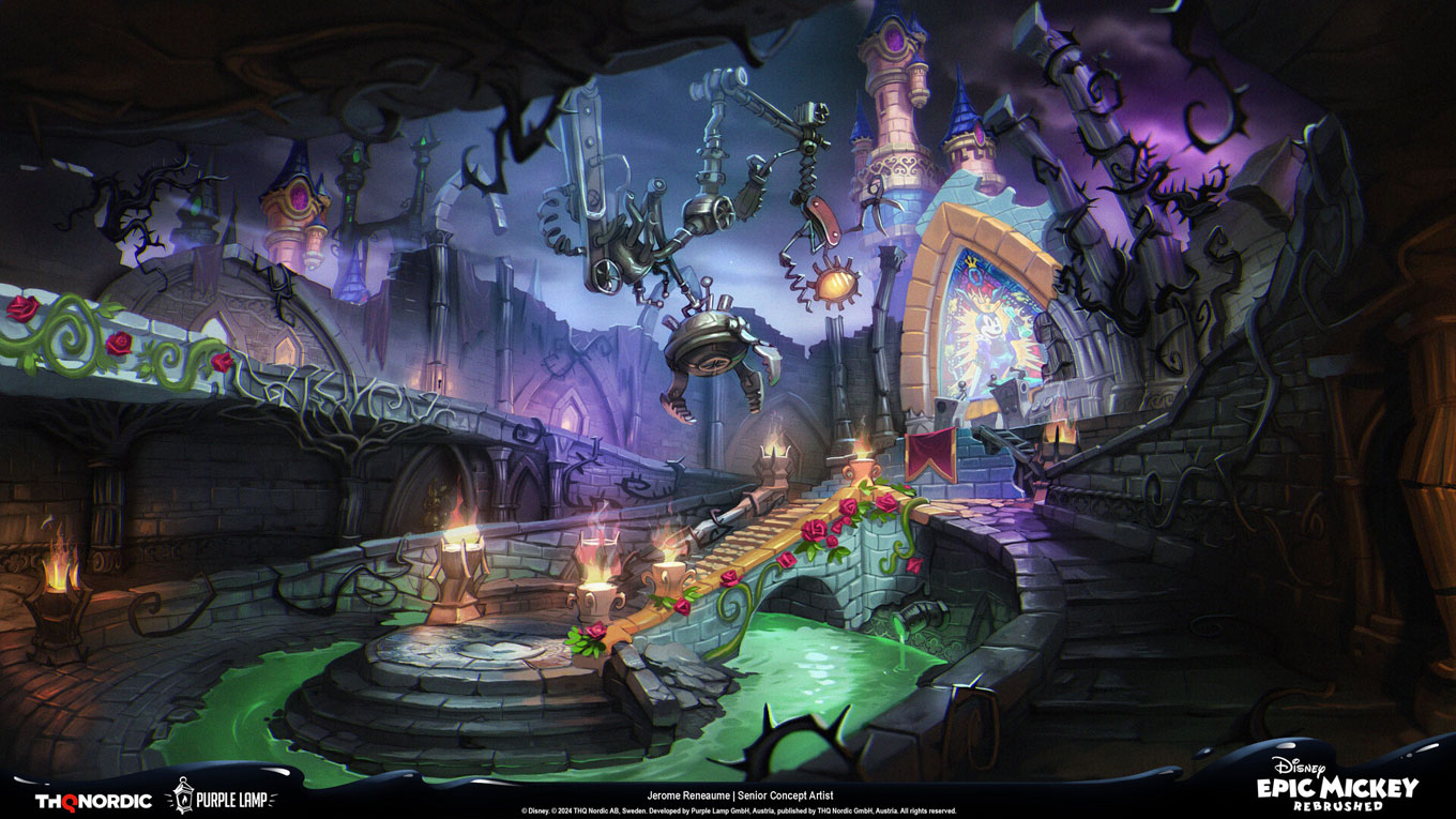 Mad Doctor's Lab Mood Painting from Epic Mickey: Rebrushed