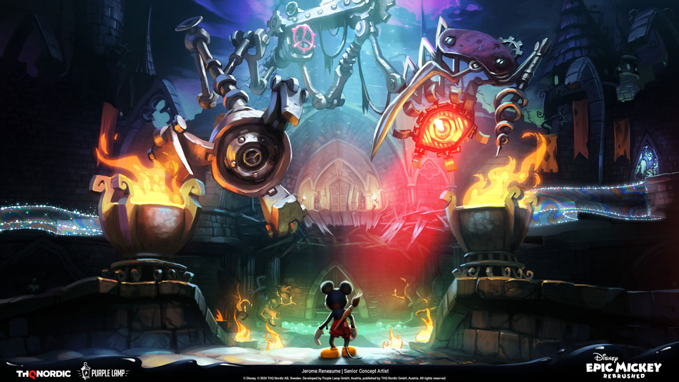 Mad Doctor's Lab Art from Epic Mickey: Rebrushed