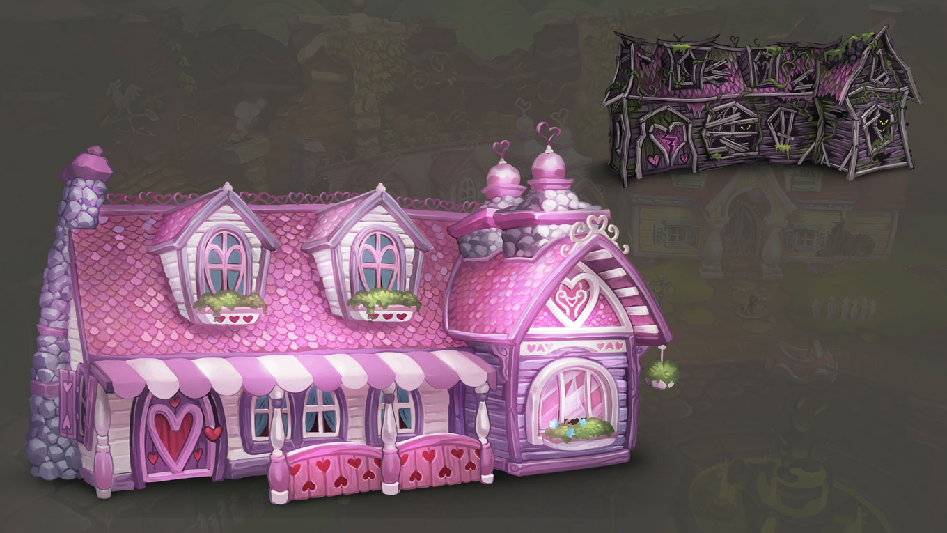 Ortensia's House Art from Epic Mickey: Rebrushed