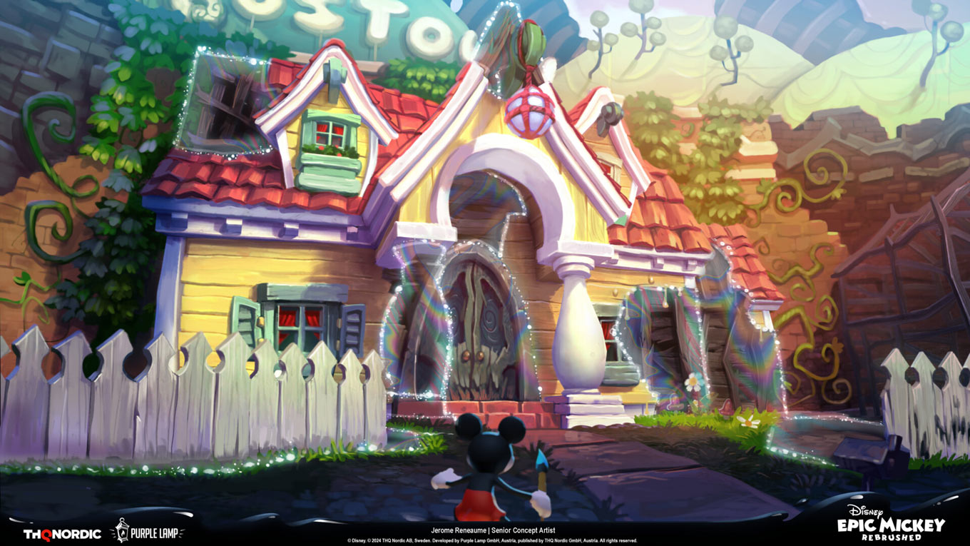 Oswald's House Art from Epic Mickey: Rebrushed