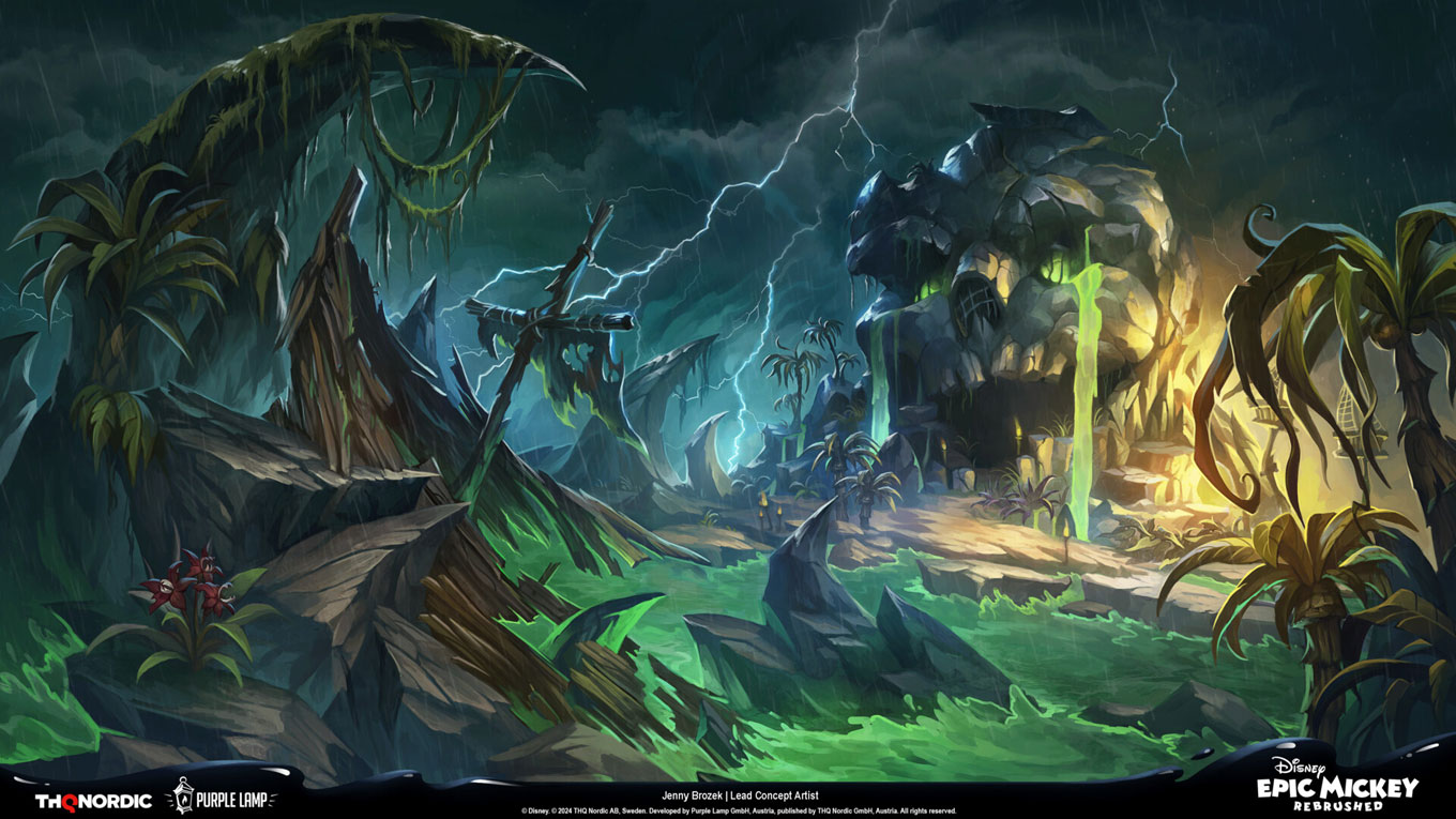 Pirates of the Wasteland Art from Epic Mickey: Rebrushed