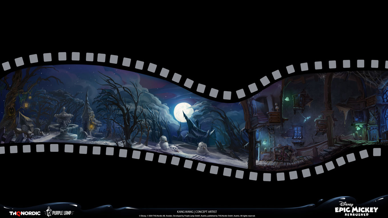 Projector Level Art from Epic Mickey: Rebrushed