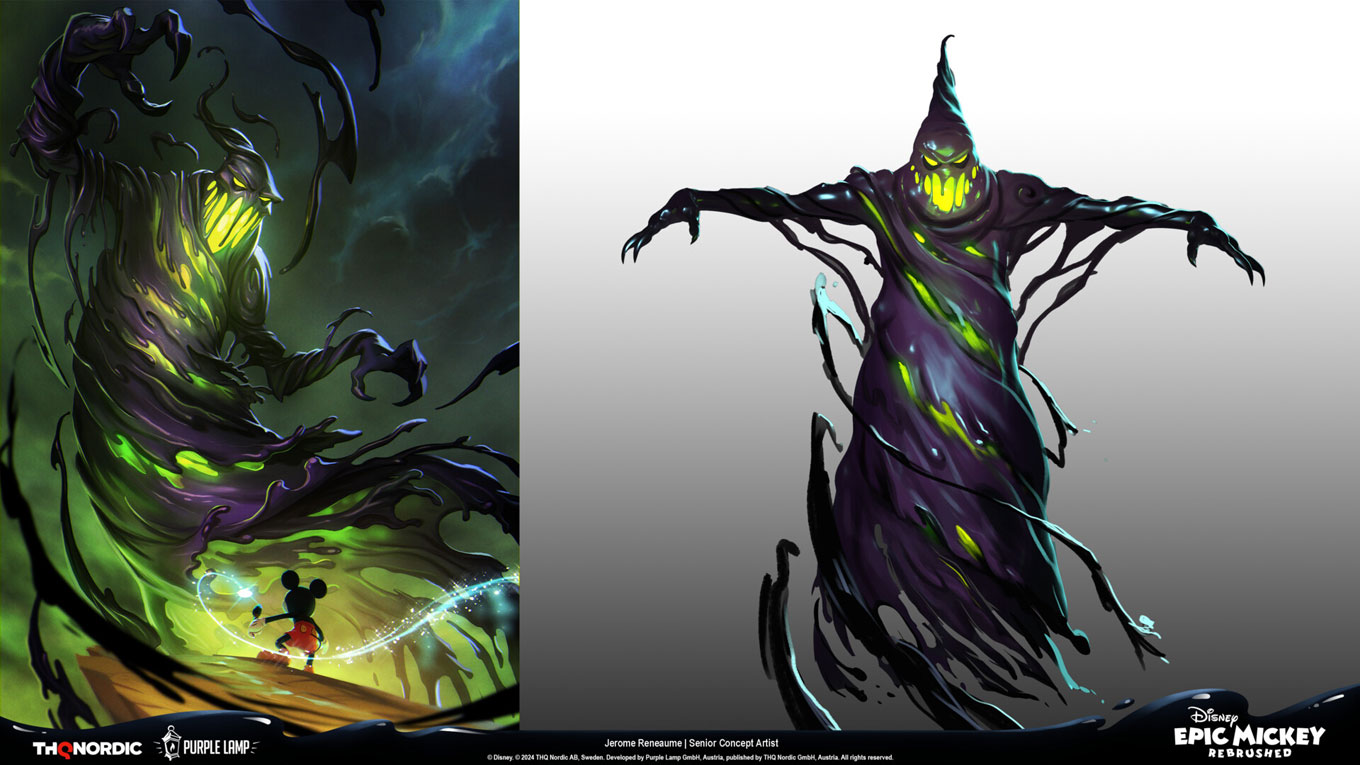Shadow Blot Art from Epic Mickey: Rebrushed