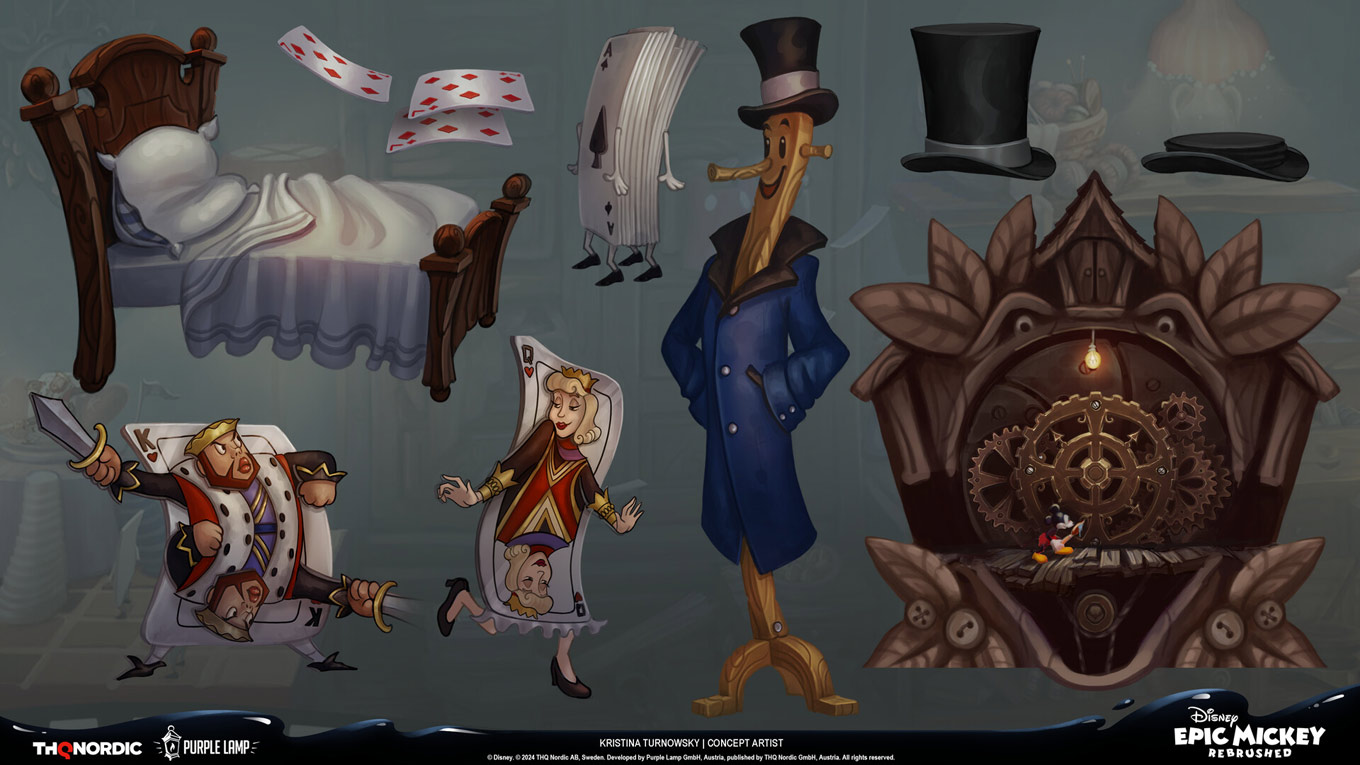 Through the Mirror Assets Art from Epic Mickey: Rebrushed