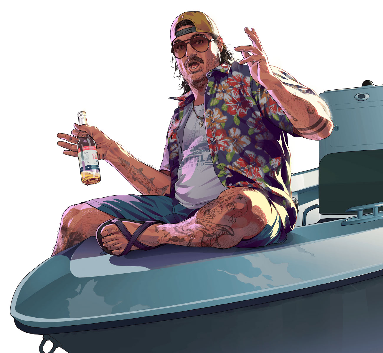 Cal Hampton Art from Grand Theft Auto VI