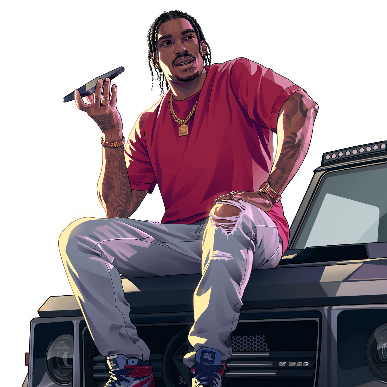 Dre'Quan Priest Art from Grand Theft Auto VI