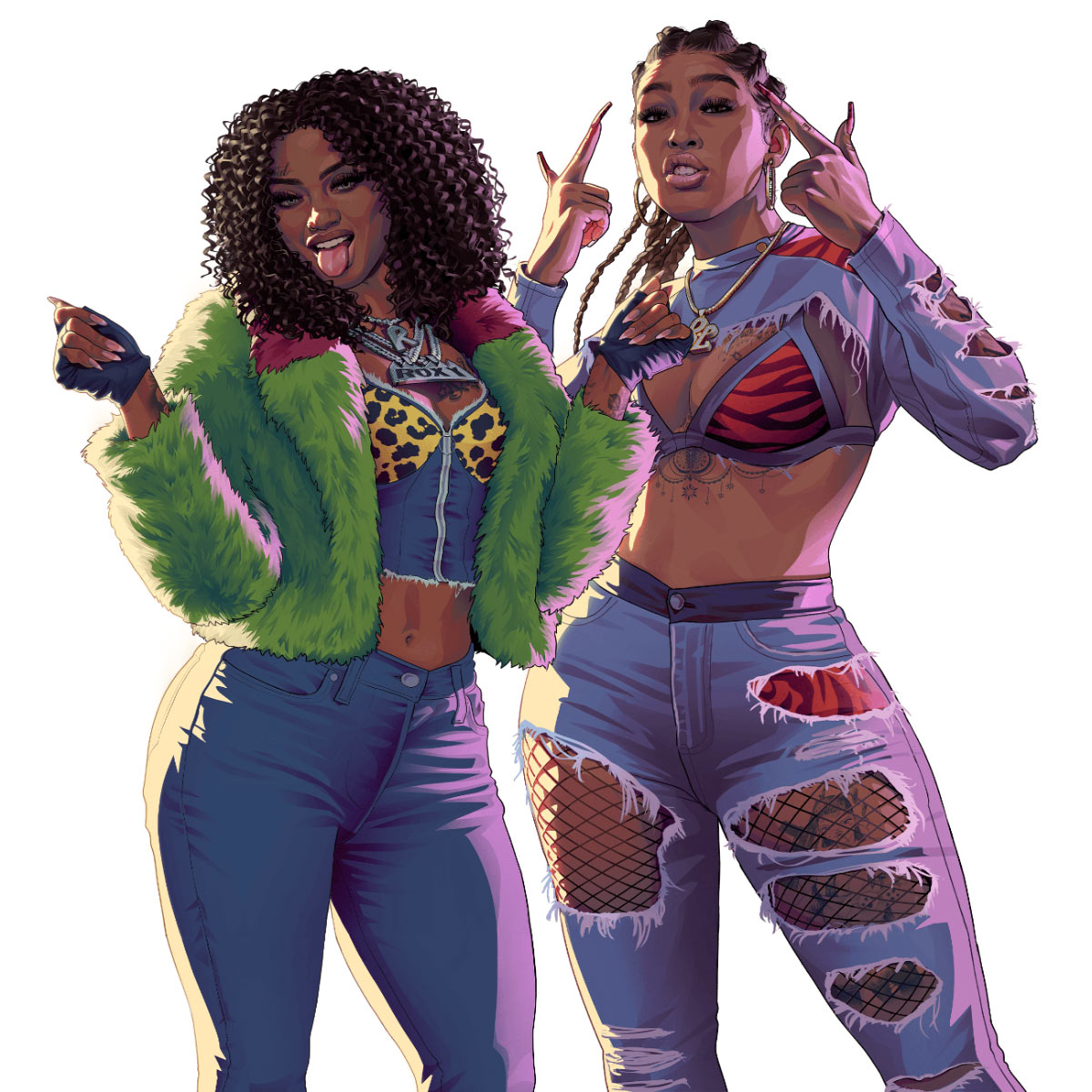 Real Dimez Art from Grand Theft Auto VI