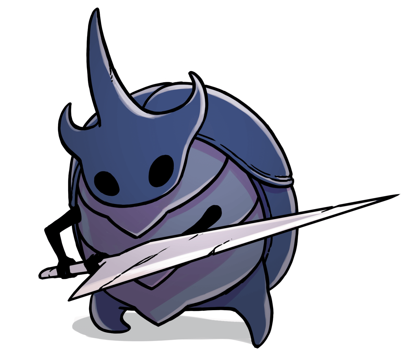 Black Knight Boss Art from Hollow Knight