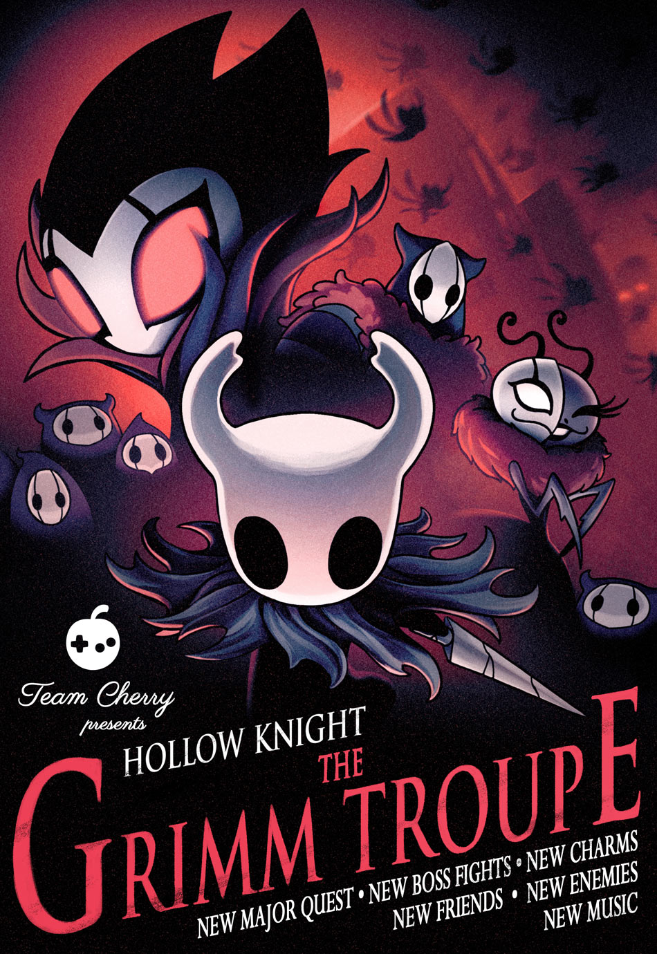 Grimm Troupe Poster Art from Hollow Knight