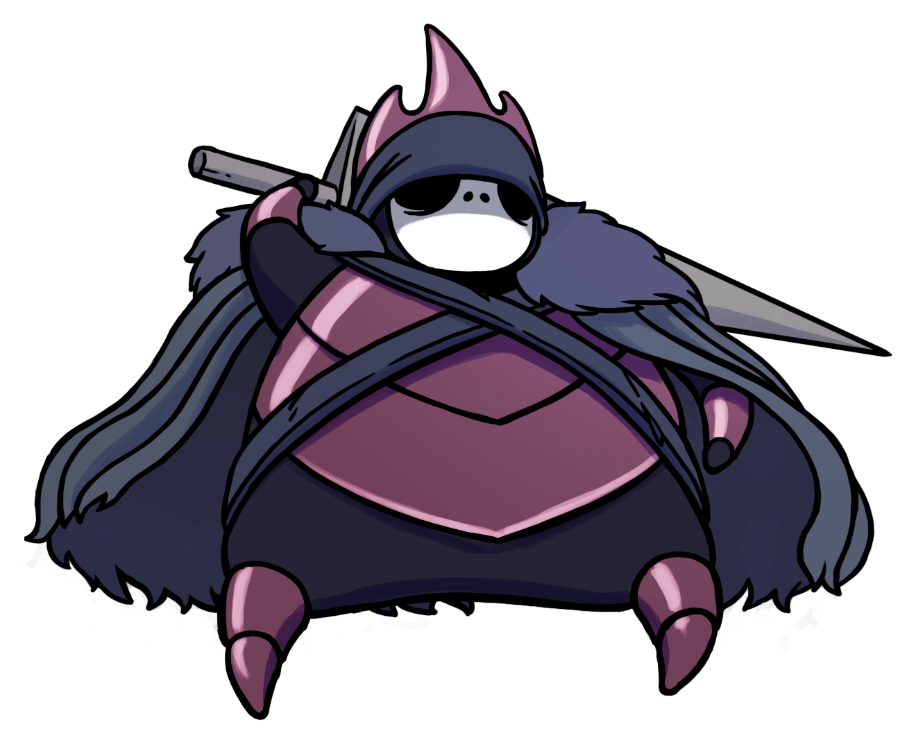 NPC Nailmaster Art from Hollow Knight
