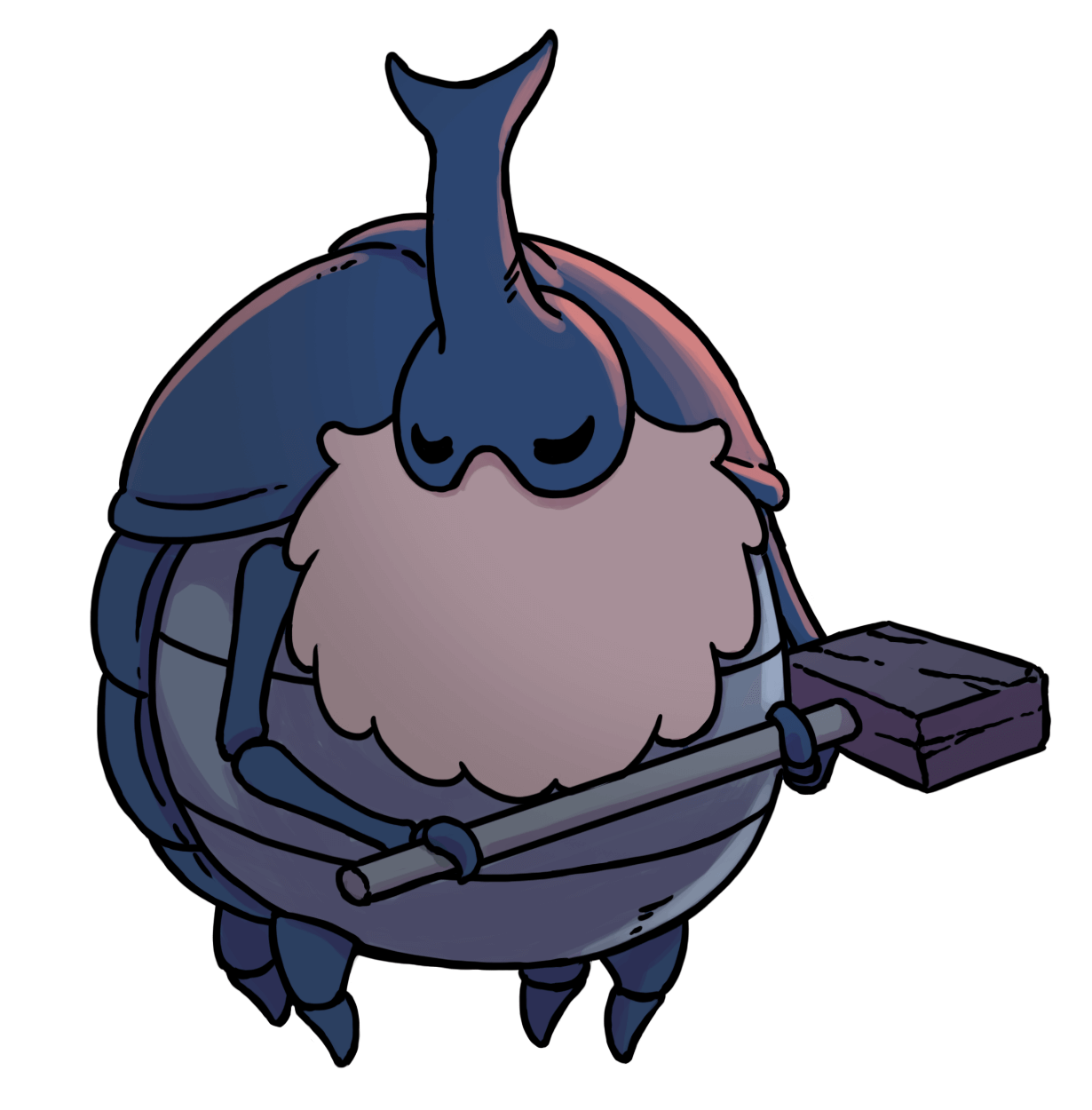 NPC Nailsmith Art from Hollow Knight