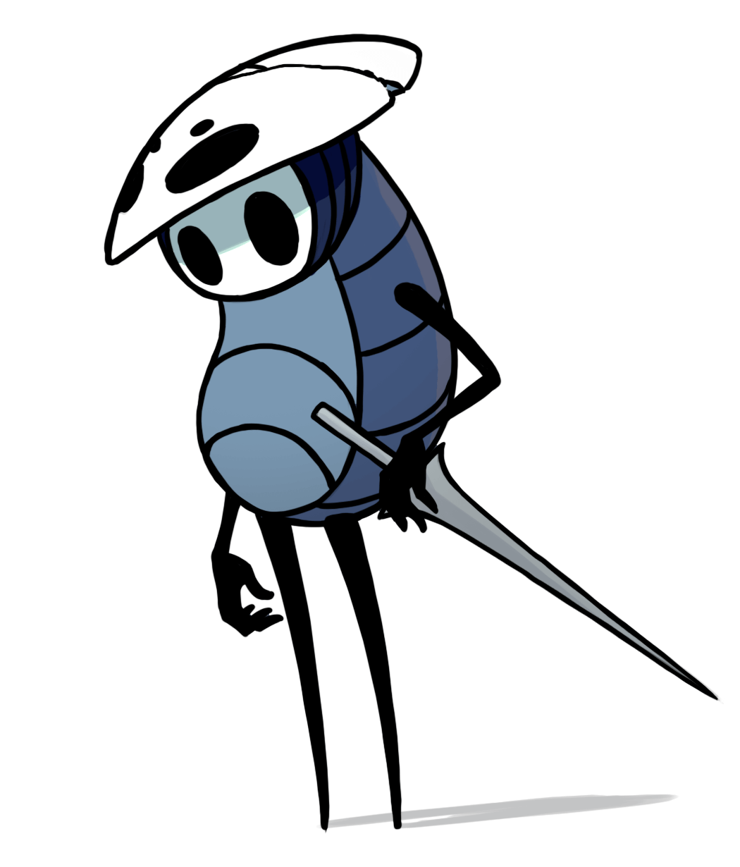 NPC Quirrel Art from Hollow Knight