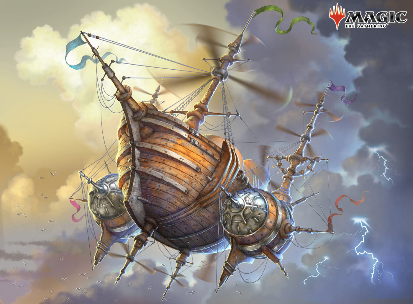 Adventurer's Airship Art from Magic: The Gathering&mdash;Final Fantasy