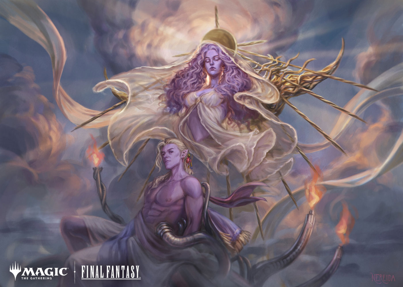 Angel of the Ruins Art from Magic: The Gathering&mdash;Final Fantasy