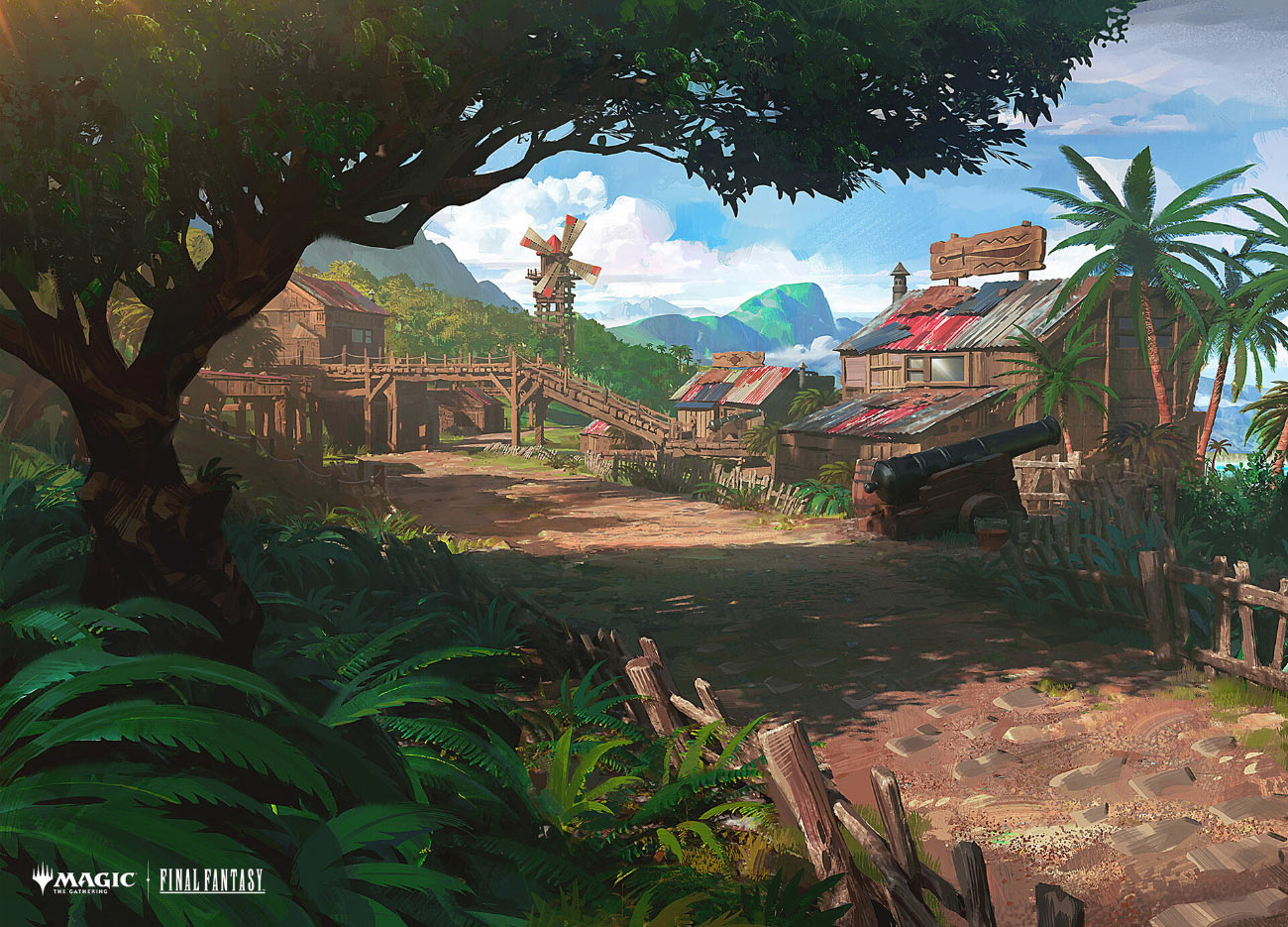 Canopy Vista Art from Magic: The Gathering&mdash;Final Fantasy