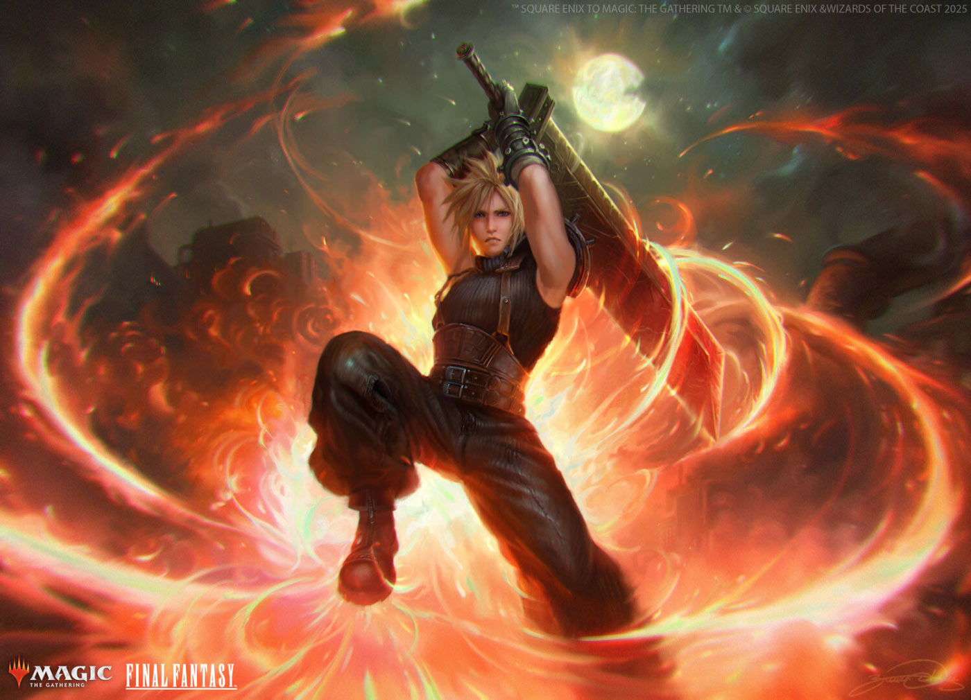 Cloud, Ex-SOLDIER Art from Magic: The Gathering&mdash;Final Fantasy
