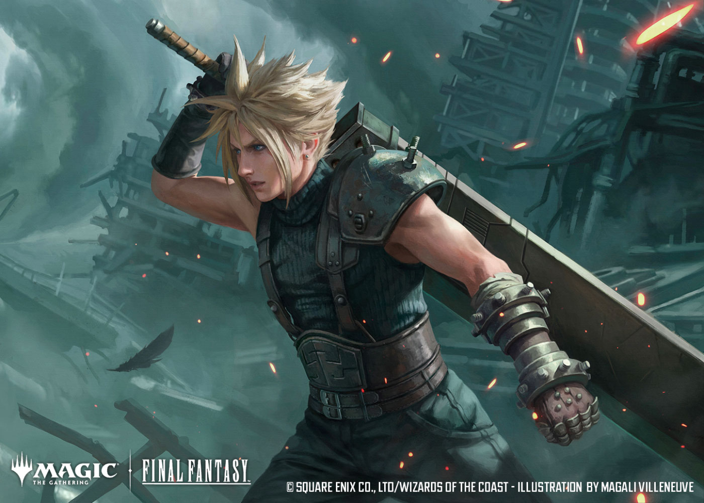 Cloud, Planet's Champion Art from Magic: The Gathering&mdash;Final Fantasy
