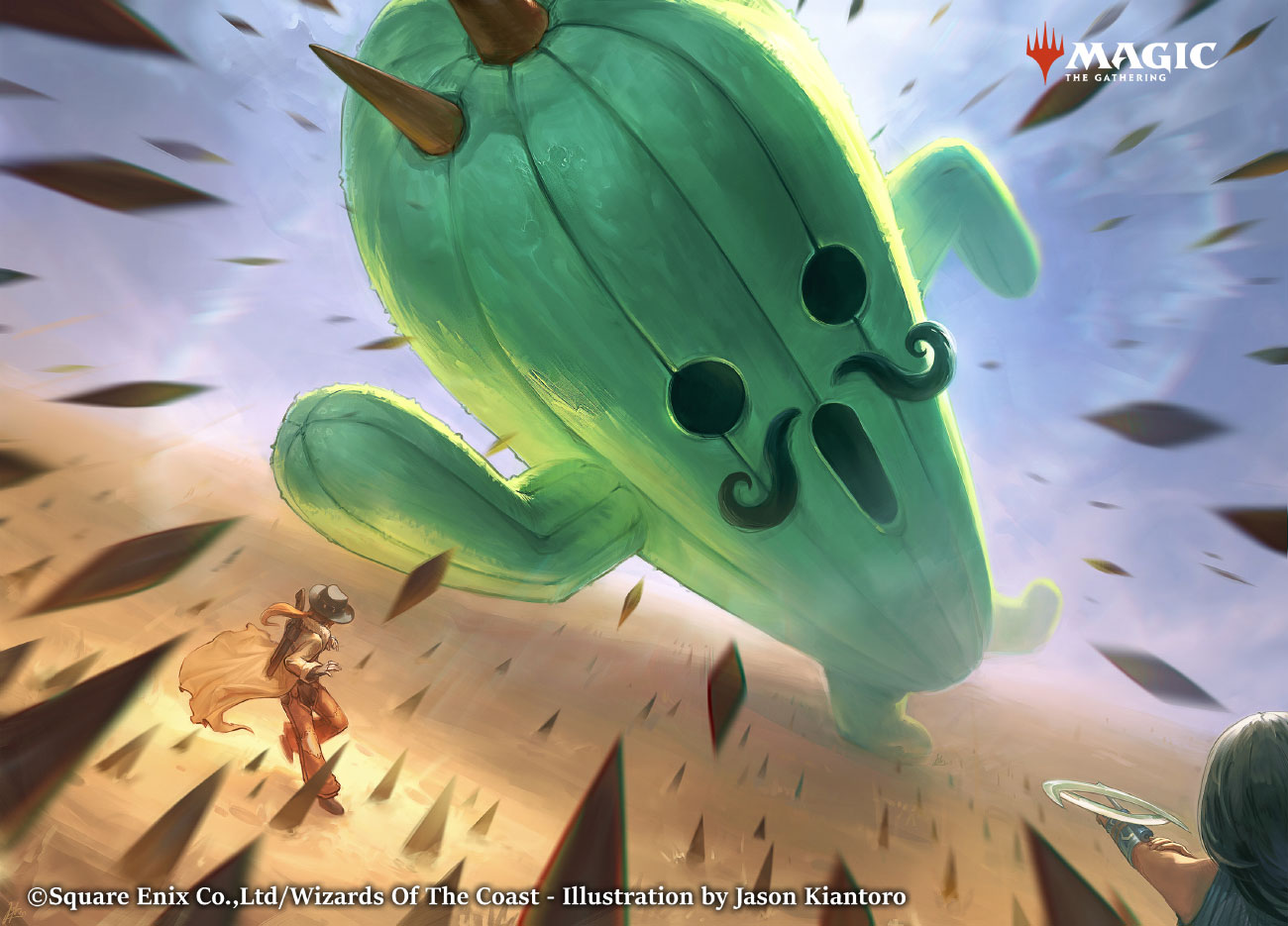 Jumbo Cactuar Art from Magic: The Gathering&mdash;Final Fantasy